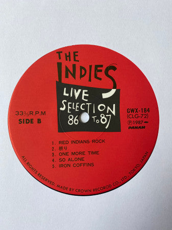 Various - The Indies Live Selection 86 To 87 (Vinyl, LP, Compilatio...