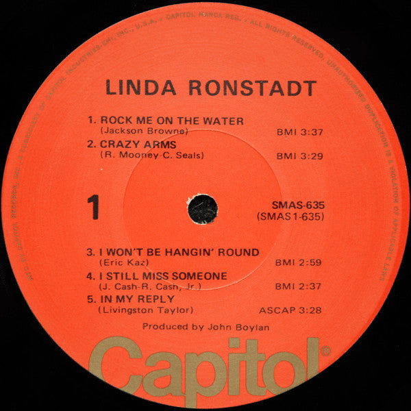 Linda Ronstadt - Linda Ronstadt (Vinyl, LP, Album, Reissue, Stereo) Very Good Plus (VG+) / Very Good Plus (VG+)