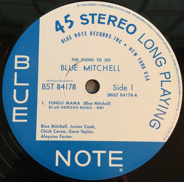 Blue Mitchell - The Thing To Do (2xVinyl, 12", 45 RPM, Album, Limited Edition, Numbered, Reissue, Remastered, Stereo) Very Good Plus (VG+) / Near Mint (NM or M-)