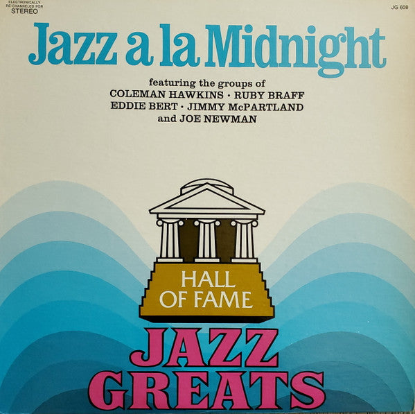 Coleman Hawkins - Jazz A La Midnight (Vinyl, LP, Compilation, Reissue, Stereo) Very Good Plus (VG+) / Very Good Plus (VG+)