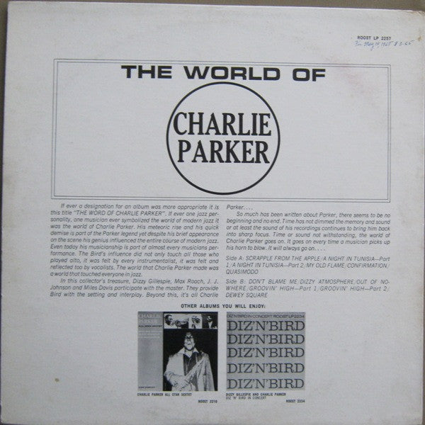 Charlie Parker - The World Of Charlie Parker (Vinyl, LP, Reissue, C...