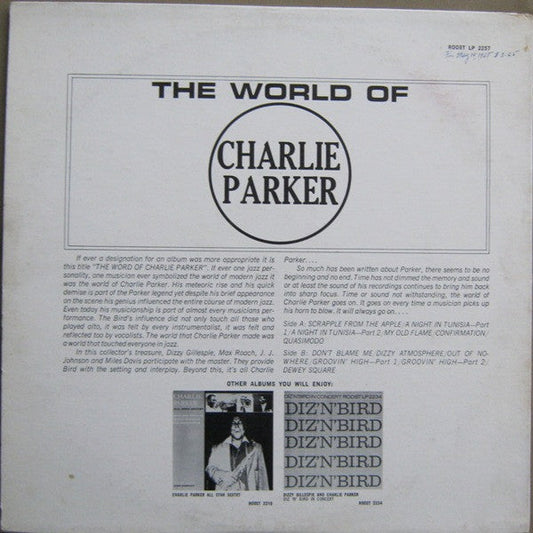 Charlie Parker - The World Of Charlie Parker (Vinyl, LP, Reissue, Compilation) Good Plus (G+) / Very Good (VG)