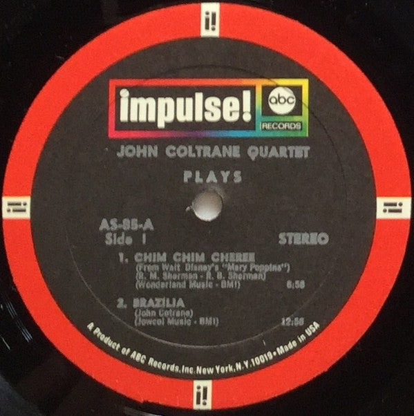 The John Coltrane Quartet - The John Coltrane Quartet Plays (Vinyl, LP, Album, Reissue, Stereo) Very Good (VG) / Very Good Plus (VG+)