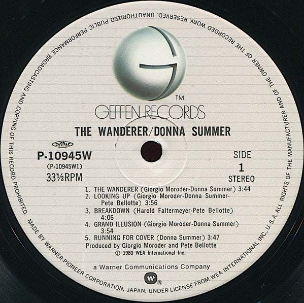 Donna Summer - The Wanderer (Vinyl, LP, Album) Very Good Plus (VG+) / Very Good Plus (VG+)