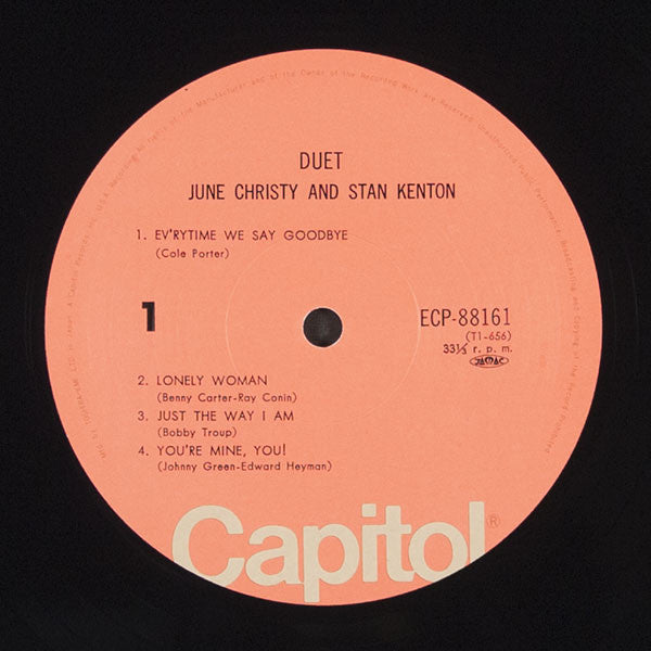 June Christy - Duet (Vinyl, LP, Album) Very Good (VG) / Good Plus (G+)