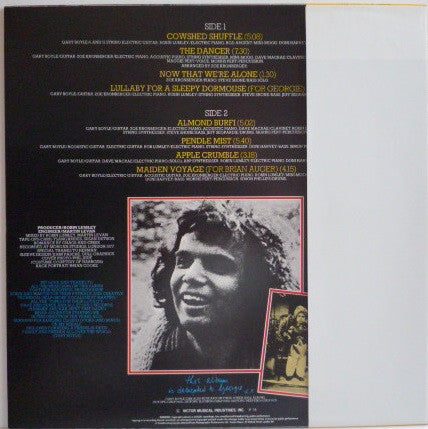 Gary Boyle - The Dancer (Vinyl, LP, Album) Very Good Plus (VG+) / Very Good Plus (VG+)