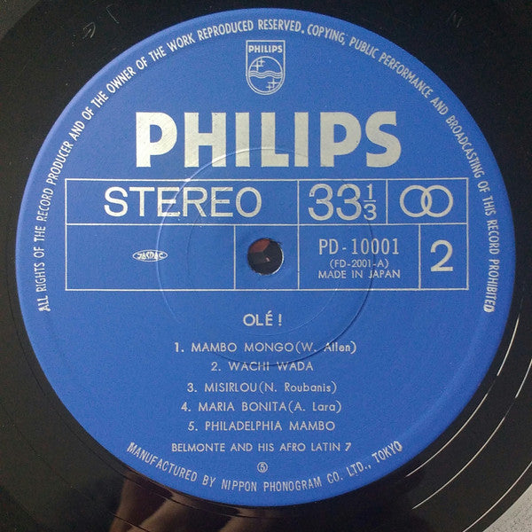 Belmonte & His Afro Latin 7 - Olé! (Vinyl, LP, Album, Stereo)