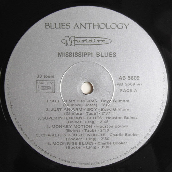 Various - Mississippi Blues (Vinyl, LP, Compilation, Reissue) Very Good Plus (VG+) / Very Good (VG)