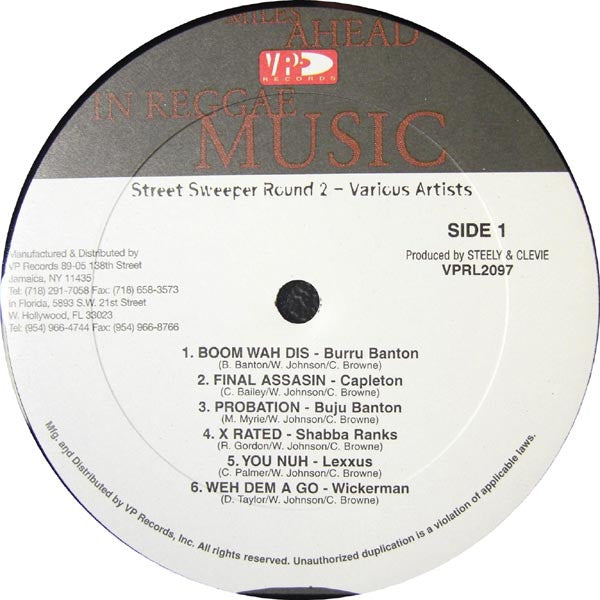 Various - Street Sweeper Round Two (Vinyl, LP, Compilation) Good Plus (G+) / Very Good Plus (VG+)
