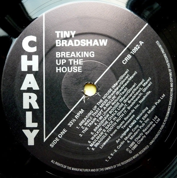 Tiny Bradshaw - Breakin' Up The House (Vinyl, LP, Compilation) Very Good Plus (VG+) / Very Good (VG)