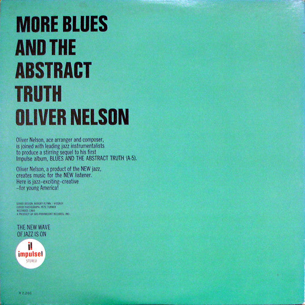 Oliver Nelson - More Blues And The Abstract Truth (Vinyl, LP, Album, Reissue, Stereo) Very Good (VG) / Very Good (VG)