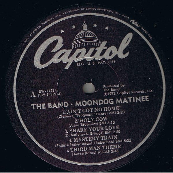 The Band - Moondog Matinee (Vinyl, LP, Album) Good Plus (G+) / Good Plus (G+)