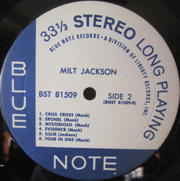Milt Jackson - Milt Jackson With John Lewis, Percy Heath, Kenny Clarke, Lou Donaldson And The Thelonious Monk Quintet (Vinyl, LP, Compilation, Reissue, Remastered, Stereo) Very Good Plus (VG+) / Good (G)