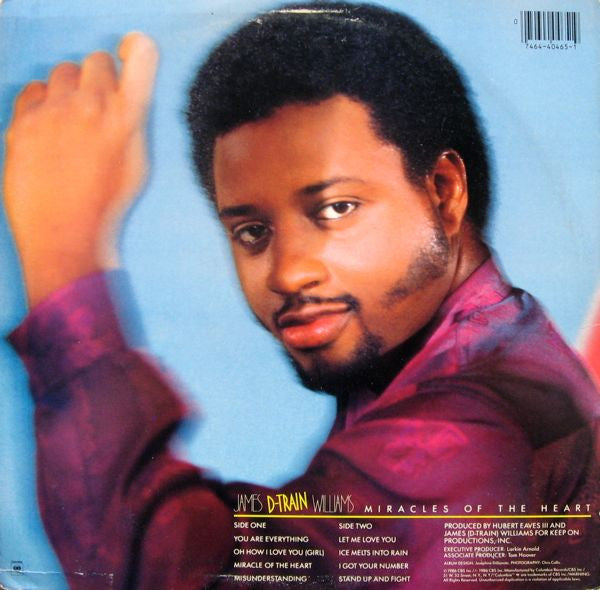 James "D-Train" Williams - Miracles Of The Heart (Vinyl, LP, Album) Very Good Plus (VG+) / Very Good (VG)