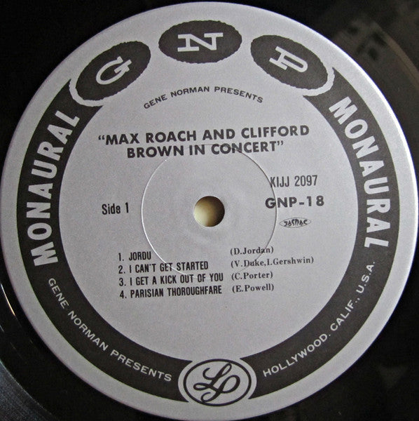 Gene Norman - In Concert (Vinyl, LP, Album, Reissue, Mono) Very Good Plus (VG+) / Very Good (VG)