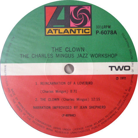 Charles Mingus - The Clown (Vinyl, LP, Album, Reissue, Mono) Very Good (VG) / Very Good (VG)