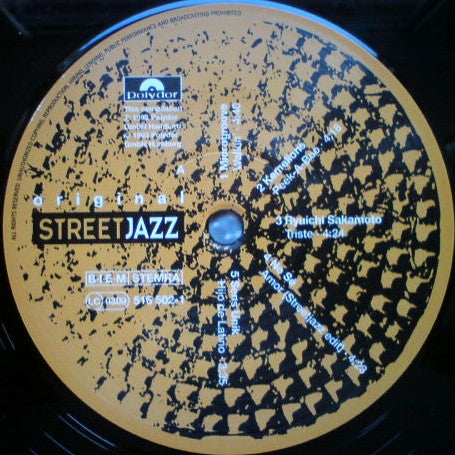 Various - Original Streetjazz (Vinyl, LP, Compilation) Very Good (VG) / Good Plus (G+)