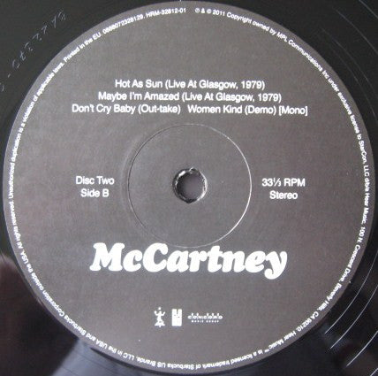 Paul McCartney - McCartney (Vinyl, Vinyl, All Media, LP, Album, Reissue, Stereo, LP, Stereo, Mono, Remastered) Near Mint (NM or M-) / Near Mint (NM or M-)