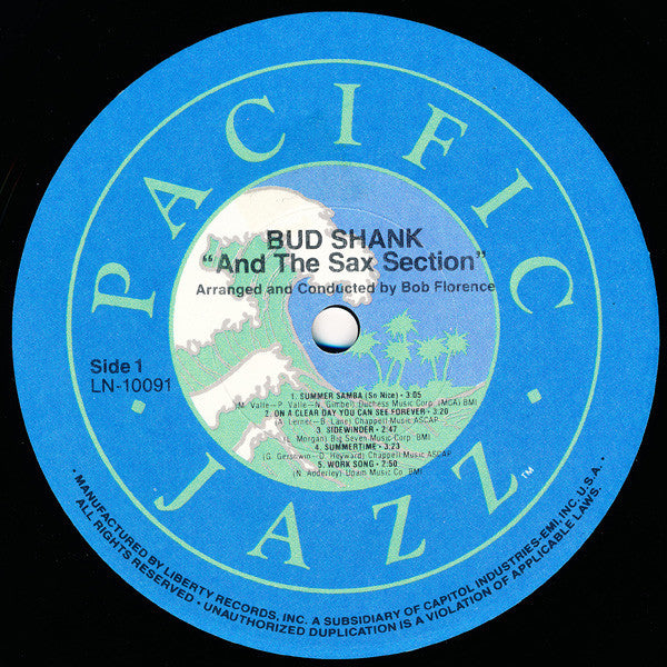 Bud Shank - Bud Shank And The Sax Section (Vinyl, LP, Album, Reissue) Very Good (VG) / Very Good (VG)