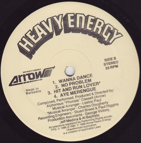Arrow (2) - Heavy Energy (Vinyl, LP, Album) Good Plus (G+) / Very Good (VG)