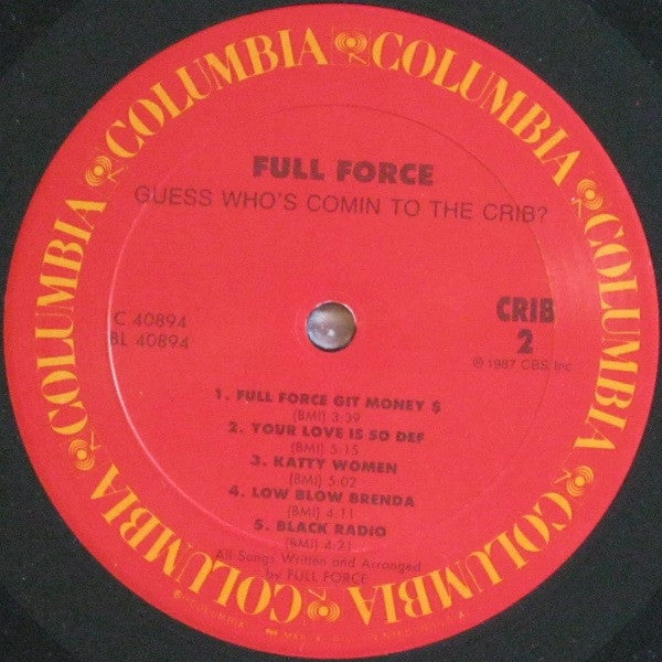 Full Force - Guess Who's Comin' To The Crib? (Vinyl, LP, Album) Very Good (VG) / Very Good (VG)