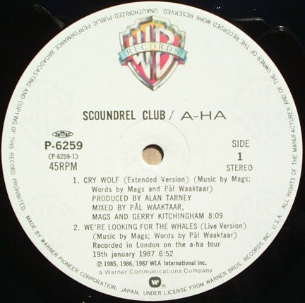 a-ha - Scoundrel Club (Vinyl, 12", 45 RPM, Mini-Album, Compilation)