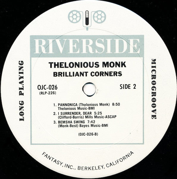 Thelonious Monk - Brilliant Corners (Vinyl, LP, Album, Reissue, Mono) Mint (M) / Mint (M)