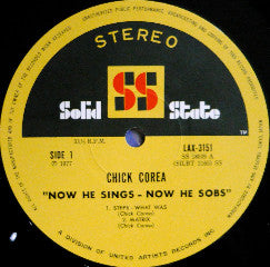 Chick Corea - Now He Sings, Now He Sobs (Vinyl, LP, Album, Reissue)
