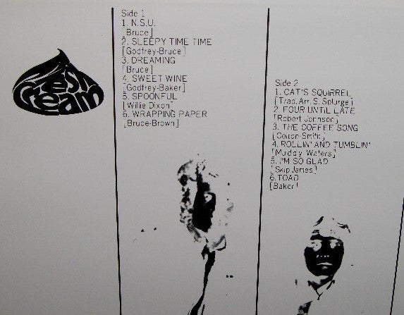 Cream (2) - Fresh Cream (Vinyl, LP, Album, Reissue, Stereo) Very Good Plus (VG+) / Very Good Plus (VG+)