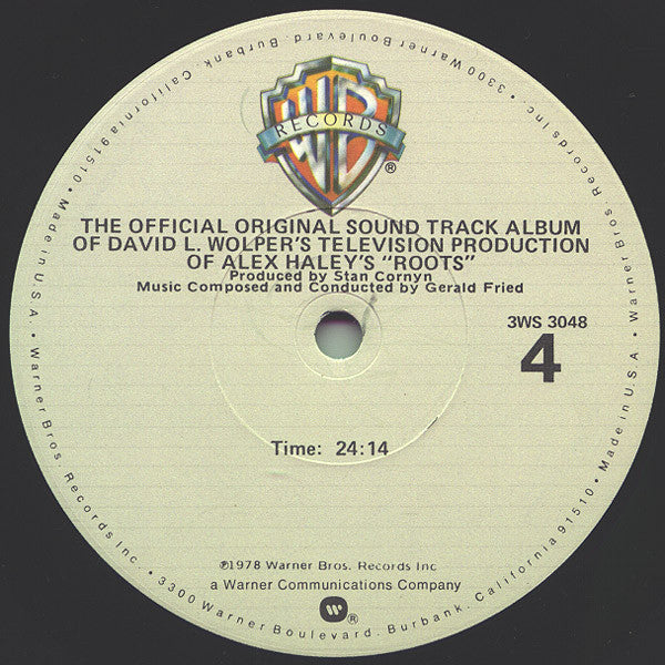 Gerald Fried - Roots (The Official Original Sound Track Album Of David L. Wolper's Television Production Of Alex Haley's) (3xVinyl, LP, Album) Very Good (VG) / Very Good (VG)