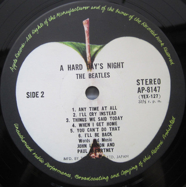 The Beatles - A Hard Day's Night (Vinyl, LP, Album, Stereo, Reissue) Very Good Plus (VG+) / Very Good Plus (VG+)