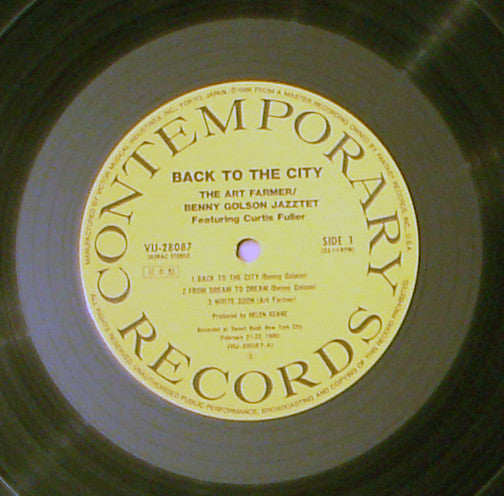 The Jazztet - Back To The City (Vinyl, LP, Album) Very Good (VG) / Very Good Plus (VG+)