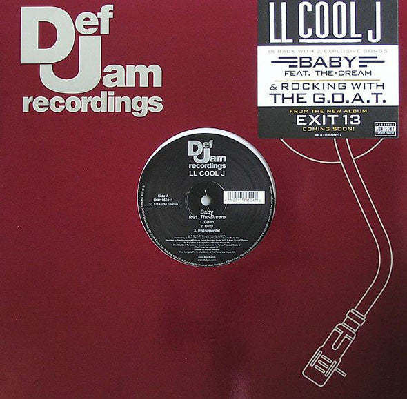 LL Cool J - Baby / Rocking With The GOAT (Vinyl, 12", 33 ⅓ RPM) Very Good Plus (VG+) / Very Good Plus (VG+)