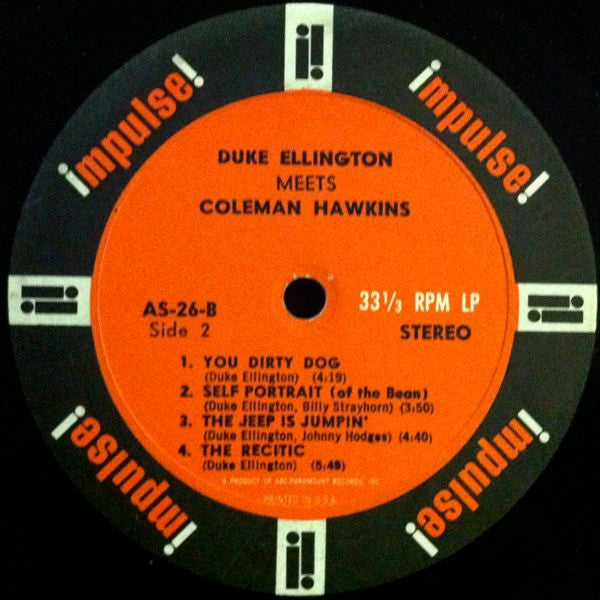 Duke Ellington - Duke Ellington Meets Coleman Hawkins (Vinyl, LP, Album, Repress, Stereo) Very Good Plus (VG+) / Good Plus (G+)