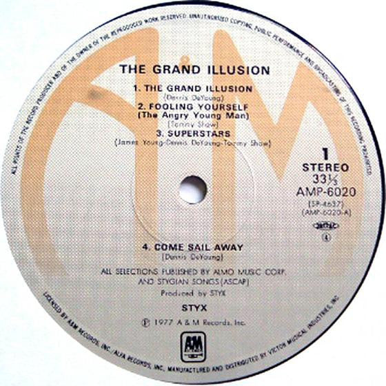 Styx - The Grand Illusion (Vinyl, LP, Album, Reissue) Very Good (VG) / Very Good (VG)