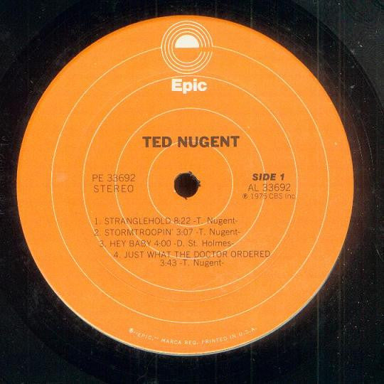 Ted Nugent - Ted Nugent (Vinyl, LP, Album, Stereo) Good Plus (G+) / Good Plus (G+)