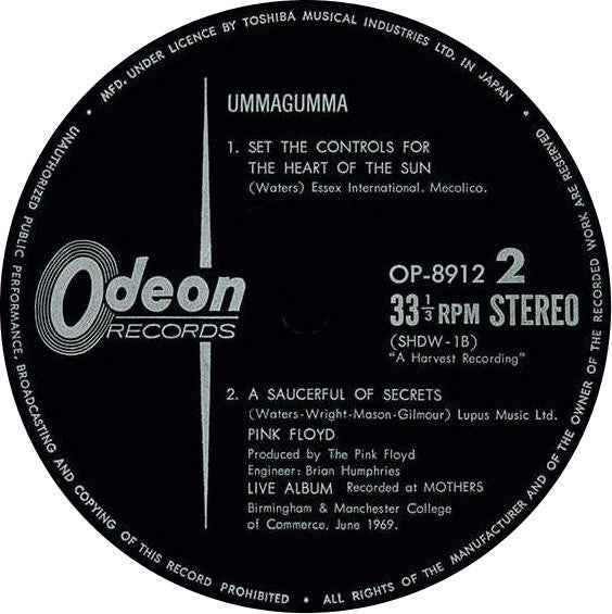 Pink Floyd - Ummagumma (Vinyl, LP, Album, Stereo)