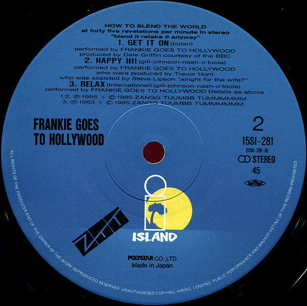 Frankie Goes To Hollywood - Welcome To The Pleasuredome (Vinyl, 12"...