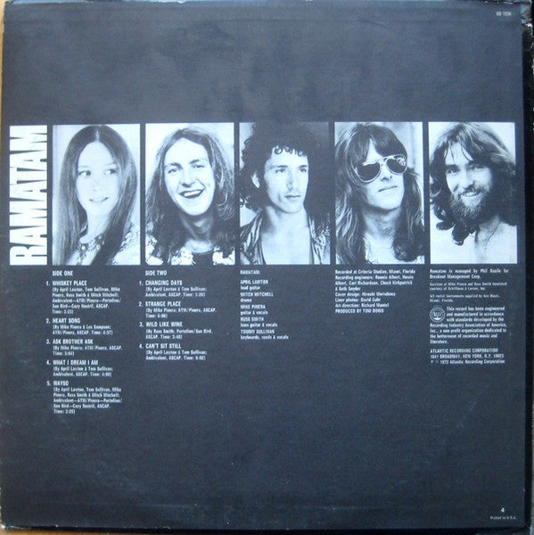 Ramatam - Ramatam (Vinyl, LP, Album, Stereo) Very Good (VG) / Very Good (VG)