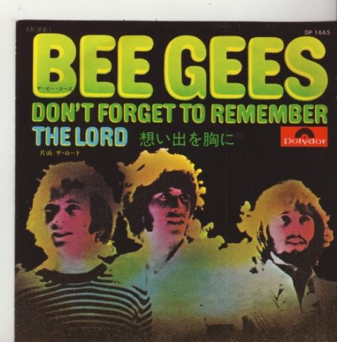 Bee Gees - Don't Forget To Remember (Vinyl, 7", Single, Mono) Very Good Plus (VG+) / Very Good Plus (VG+)