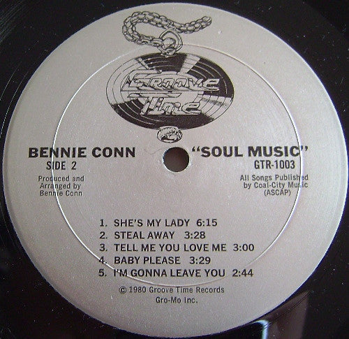 Bennie Conn - Soul Music (Vinyl, LP, Album) Very Good Plus (VG+) / Very Good (VG)