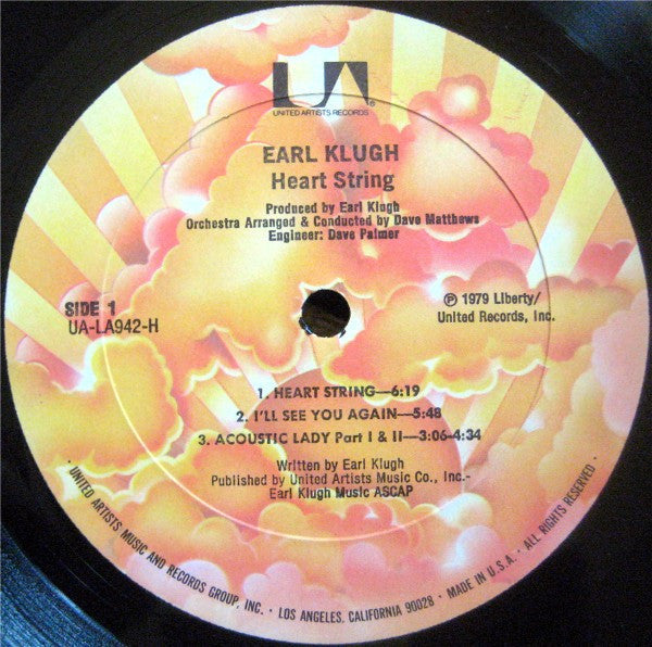 Earl Klugh - Heart String (Vinyl, LP, Album) Very Good Plus (VG+) / Very Good Plus (VG+)