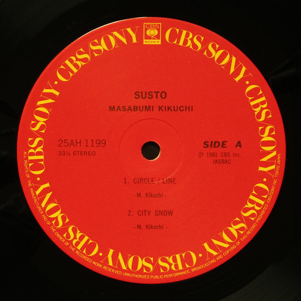 Masabumi Kikuchi - Susto = ススト (Vinyl, LP, Album, Stereo)