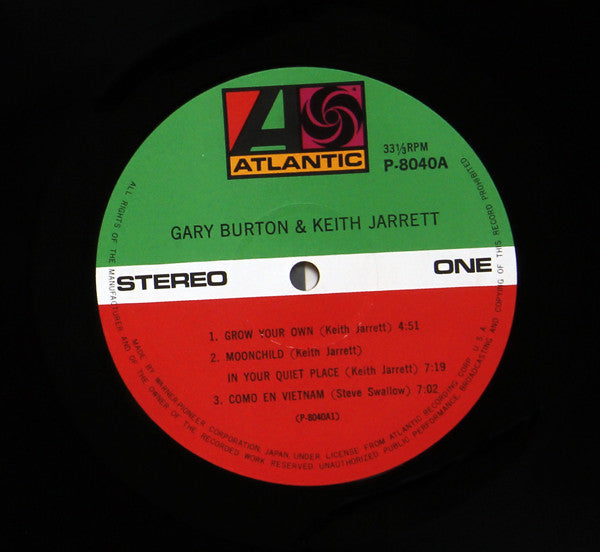 Gary Burton - Gary Burton & Keith Jarrett (Vinyl, LP, Album, Reissue)