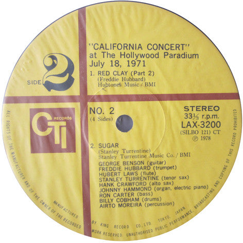 Various - California Concert - The Hollywood Palladium (2xVinyl, LP, Album, Limited Edition, Reissue, Stereo) Very Good Plus (VG+) / Very Good (VG)