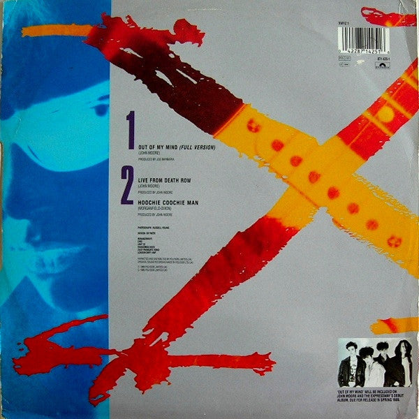 John Moore (3) - Out Of My Mind (Vinyl, 12", 45 RPM) Very Good Plus (VG+) / Very Good Plus (VG+)