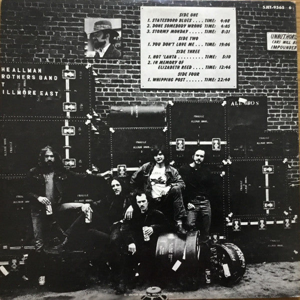 The Allman Brothers Band - The Allman Brothers Band At Fillmore East (2xVinyl, LP, Album, Stereo) Very Good (VG) / Very Good (VG)