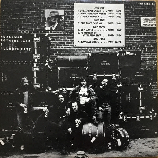 The Allman Brothers Band - The Allman Brothers Band At Fillmore East (2xVinyl, LP, Album, Stereo) Very Good (VG) / Very Good (VG)