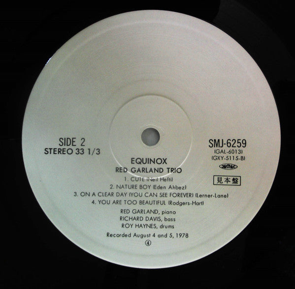 Red Garland - Equinox (Vinyl, LP, Promo) Near Mint (NM or M-) / Very Good (VG)