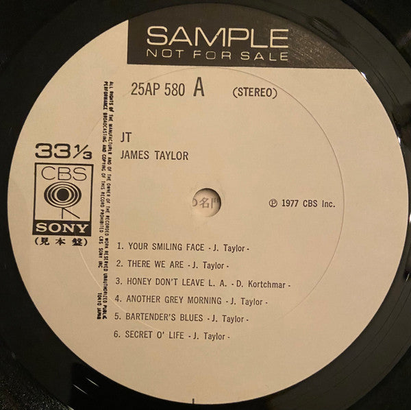 James Taylor (2) - JT (Vinyl, LP, Album, Promo) Very Good Plus (VG+) / Very Good (VG)